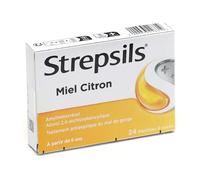 Strepsils Miel Citron - Traitement Antiseptique du Mal de Gorge À partir 6 ans Comprimé(S) Sucer 24 pc(s)