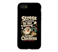Stress Not Enough Chickens Boîte à Poulet Amusante Coque pour iPhone SE (2020) / 7/8