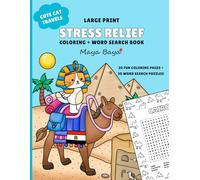 Stress Relief:: Coloring and Word Search Activity Book for Adults, Teens, and Kids with Simple, Big, Bold, Easy, Designs and Large-Print Word Find ... Cities, Monuments, Architecture, Landmarks