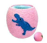 Stress Relief Dino, Egg Fidget Toy, 2.36 inches Dino Egg with Squeeze, Flexible Thermoplastic Rubber Toy, Cute Dinosaur with Cartoon Style, Fidget Use for Office Study