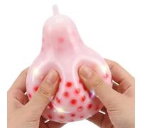 Stress Relief Handheld Toy, Gadget Sensory Toy, 6cm Gel Ball with Stretch Soft Gel Toys, Silicone Bubble Fidget Anti Stress Sensory, Pear Pod Design Cute Style Party Giveaway Set Fun Group