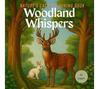 Stress Relief: Nature's Calm: Woodland Whispers, Adult Coloring Book Featuring 33 Detailed Forest Animals & Serene Landscapes