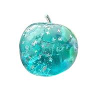 Stress Squeeze Ball, Fruit Pinch Dough, Glitter Sea Design Translucent Silicone Build, for Kids Adults Students Work Travel Outdoor Office Desk Stress Relief Fidget Toy Sensory Use 2,36 x 2,36 x 2,36