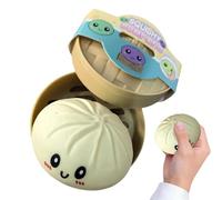 Stress Squeeze Toy, Cute Dumpling Fidget, Slow Rising Rebound Toy, Soft Material Relieves Adults Kids Teens Usage, Perfect for Home Office Travel School Meeting Birthday Gift Usage