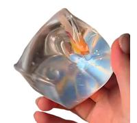 Stress Squeeze Toy - Slow Rising Rebound Cube, Soft Material , Fun Shape Texture Relaxing, Sensory Fidget Tool, Stress Toy for Kids Teens Adults Pool Theme Design