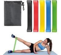 Stretch Bands,Pack Of 5,Elastic Bands For Exercise,Pilates,Yoga,Bodybuilding,Traction For Men And Women,Elastic Bands For Fitness,Stretching Exercises