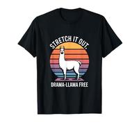Stretch It Out Drama Llama Free Retro T-Shirt