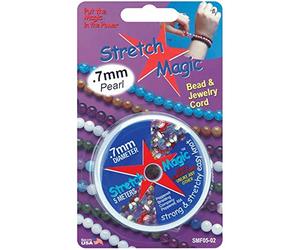 Stretch Magic Bead & Jewelry Cord .7mmx5m-Pearl by Stretch Magic