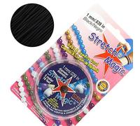 Stretch Magic - Cordon élastique pour bijou, 1 mm, couleur noir, bobine de 5 m