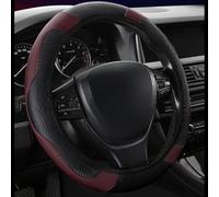 Stretch PU Leather Wheel Cover 38cm Red Blue Black(D)