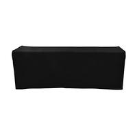 Stretch Tablecloth for Rectangular Tables | Wrinkle Minimizing & Washable Fabric | Universal Table Cover for Weddings / Parties / Exhibitions | Elastic Fit with 4 Corner Pockets (6FT(183*76*76cm))