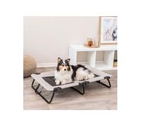 Stretcher chaise longue pour chien gris / noir