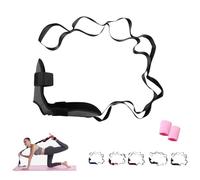 Stretching Strap with Loops and Detachable Foot, Foot & Calf Stretcher, Home Fascia Stretching Equipment for Yoga, Gymnastics and Flexibility Training, Improve Body Flexibility (Gray)