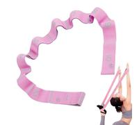 Stretching Strap with Loops - Nylon + Spandex 115x5x1cm | Gymnastics Equipment Stretchinğ Bands |10 Ĺoops Stretch Sțrap for Flexibility, Home Workout, Exercise, Pilates, Gymnástics, Physical