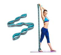 Stretching Stretching Strap Elastic Yoga Strap with Loops, Multi-Ring Strap Strap for Ballet Leg Body Flexibility Training, Portable Dance, Pilates Gymnastics Exercise Band for Home Workout & Physical