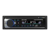 Strex Autoradio avec Bluetooth pour tous les véhicules - USB, AUX et kit mains libres - Télécommande - Autoradio mono-DIN avec microphone intégré