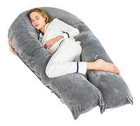 Strex Coussin de maternité XXL - 280cm - Coussin Gros - Housse amovible - Coussin de couchage latéral / oreiller corporel / Coussin nutritionnel