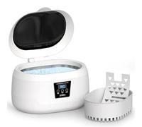 Strex Nettoyant à ultrasons 600ml - 360º - Nettoyant à ultrasons - Appareil de nettoyage pour lunettes/bijoux/montre/pièces de monnaie, ABS En acier inoxydable, Pas de gemme