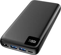 Strex Power Bank - 27000 mAh - Chargeur rapide 22,5 W - USB-A/USB-C - Indicateur LED - Power Bank universel pour iPhone/Samsung