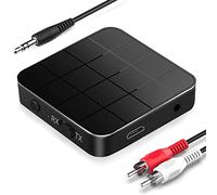Strex Transmetteur Bluetooth & Récepteur 2 en 1 - BT 5.0-3.5MM AUX/RCA - Émetteur Bluetooth - Récepteur Bluetooth - Transmetteur Bluetooth - Récepteur Bluetooth