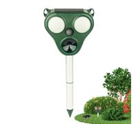 Streysisl à ultrasons pour Animaux d'extérieur - Piquet de Dissuasion pour Oiseaux - extérieur LED Gopher Spikes - à ultrasons étanche - à ultrasons pour Raton
