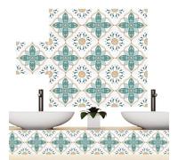 Streysisl Autocollants Carrelage Rétro,Autocollants Carrelage Vintage | Décalcomanies multifonctionnelles pour carrelage domestique,Autocollants de carreaux colorés, décorations artistiques