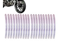 Streysisl Autocollants réfléchissants pour roues de voiture - Autocollant réfléchissant pour pneus de voiture, autocollants d'avertissement de pneus, autocollants anti-rayures pour pneus de vélo