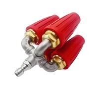 Streysisl Buse de pulvérisation pour nettoyeur haute pression - Buse rotative à connecteur rapide 4 en 1 - Embouts de nettoyeur haute pression anti-fuite efficaces pour lavage de voiture, terrasse