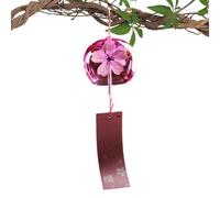 Streysisl Carillons à vent japonais, cloches à vent japonaises, fleurs romantiques à l'extérieur, pendentif fait à la main comme décoration d'intérieur, cloche de jardin pour l'intérieur et