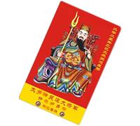 Streysisl Carte d'amulette Feng Shui 2025 - Carte traditionnelle Feng Shui - Carte Feng Shui, soutien de la prospérité de l'année du serpent, cartes de protection exquises pour les familles, les
