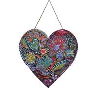 Streysisl Décoration murale en forme de cœur en métal | Sculpture de cœur colorée et art façonné - Art mural exquis pour décoration d'intérieur, panneau d'amour en métal robuste, pour couloir, chambre