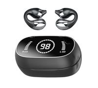 Streysisl Écouteurs à clipser - Écouteurs de course à pied, casque ergonomique avec étui de charge, léger, ajustement sûr, véritables écouteurs sans fil avec longue durée de vie, étanches pour les