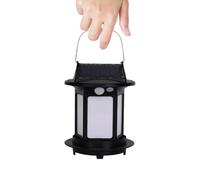 Streysisl Lanterne solaire portable rechargeable d'extérieur étanche Lanternes de jardin, lanternes solaires de poche, lanterne de poche, décoration paysagère, lampes de camping pour table, cour