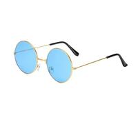 Streysisl Lunettes De Soleil Rondes,Lunettes De Soleil Hippie Style Rétro Des Années 60 - Lunettes De Soleil Colorées Lunettes Pour Hommes Femmes Costumes Fêtes Cadeaux
