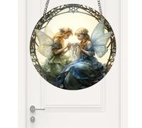 Streysisl Ornements de fée pour sapin de Noël - Décoration en acrylique 2D | Ornement de Noël Pendentif fée pour décoration de la maison Arbre de Noël Vacances