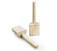 Streysisl Pagaie en bois en argile faite à la main en céramique - Outil de finition multifonction pour projets d'artisanat, maison, cuisine, travail du cuir
