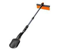 Streysisl Pelle à neige pliable, brosse à neige extensible avec poignée en éponge | Outil de déneigement portable pour l'hiver, grattoir à glace multifonction pour camions, SUV, véhicules