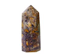 Streysisl Pilier en, pierre de d'énergie - 6 baguettes de à facettes à une pointe colonne naturelle polie Reiki méditation décoration d'intérieur