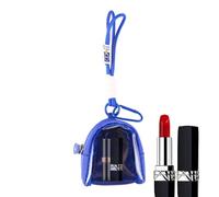 Streysisl Pochette de présentation transparente - Sac de rangement portable pour écouteurs | Vitrine anti-poussière pour objets de collection - Étui de transport avec fermeture éclair et cordon pour
