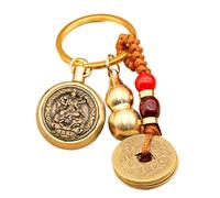 Streysisl Porte-clés chinois Feng Shui | Pendentif porte-clés de voiture - Porte-clés en laiton longue durée porte-bonheur pour voiture, pièce Feng Shui exquise pour la bonne chance, Serpent du