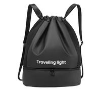 Streysisl Sac de sport, sac de sport, sac à dos de sport, sac de sport, sac de sport, sac à dos de rangement pour yoga, bagages, voyage, Noir , Refer to description