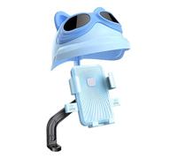 Streysisl Support de téléphone pour scooter | Pince de smartphone rotative à 360 degrés, clip de téléphone pour rétroviseur de moto avec pare-soleil étanche pour les voyages