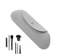 Streysisl Support de voyage pour pinceaux de maquillage, organisateur d'outils de beauté avec fermeture magnétique - Sac de rangement pour stylos à sourcils, pochette de maquillage portable pour femme
