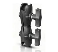 Strg Bras à double prise avec deux douilles à billes de 3,8 cm, support pivotant à double douille de 16,3 cm de long, compatible avec RAM et systèmes à billes de 3,8 cm