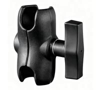 Strg Bras à double prise pour accessoires de montage à rotule de 38 mm, bras court en aluminium de 8,6 cm de long, pince puissante compatible avec support RAM, iBolt et plus encore