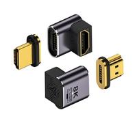 Strhowill Adaptateur magnétique HDMI 8K @ 60 Hz HDMI 2.1 femelle vers mâle, prend en charge 8K @ 60 Hz/4K @ 120 Hz pour ordinateur portable, DVD, TV, moniteurs, TV, PS5, PS4, Xbox, Switch, PC