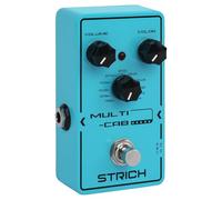STRICH MULTI-CAB Pédale de simulation d'armoire numérique à 11 modes pour guitare électrique, mini unité compacte, True Bypass, 3 boutons de commande, volume, tonalité, simulation d'armoire, 9 V DC