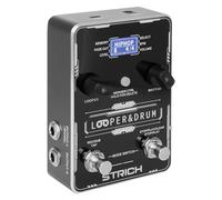 STRICH Pédale de guitare stéréo Looper avec machine à tambour intégrée, 100 différents modes de batterie, temps d'enregistrement de 160 minutes, USB pour importation/exportation audio, prise en charge