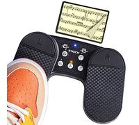 STRICH Pédale de tournage de page sans fil pour iPad, pédale de musique rechargeable, pédale USB silencieuse pour tablettes, smartphones, iPad Pro, plateformes multimédias, PC,Gris, SPT-10