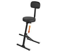 STRICH SGT-30B Tabouret de guitare avec dossier pour adultes, batteur et guitariste